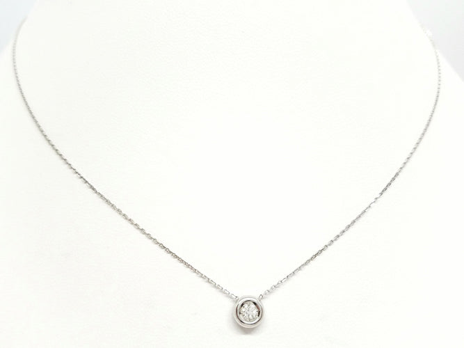 Collier Collier Or blanc Diamant 58 Facettes 579108RV
