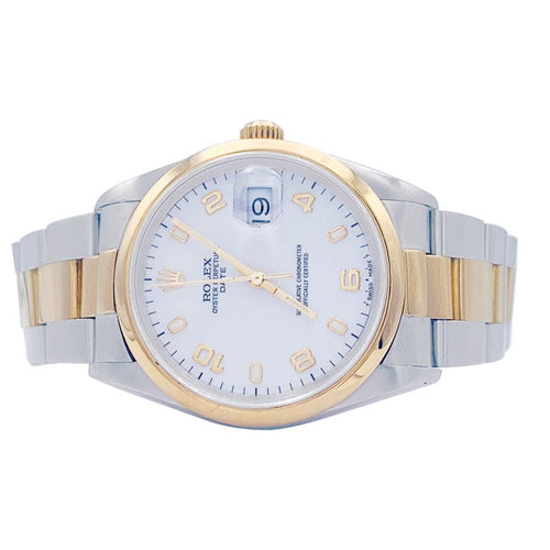 Montre Montre Rolex "Oyster Perpetual" en or jaune et acier. 58 Facettes 32835