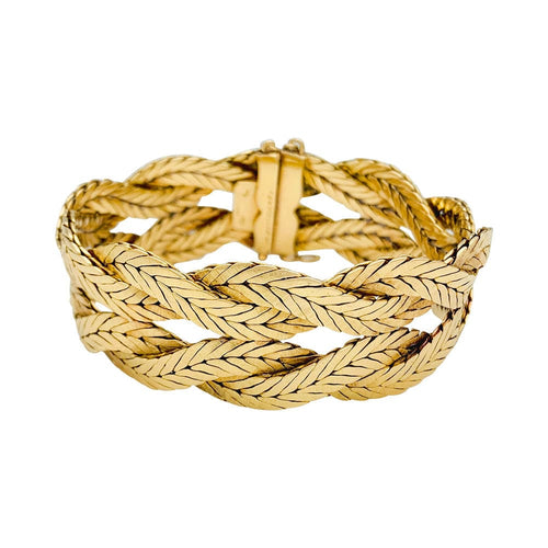 Bracelet Bracelet Buccellati, tresses en or jaune. 58 Facettes 31639