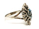 Bague 51 Bague Or blanc Aigue marine 58 Facettes 1752576CN
