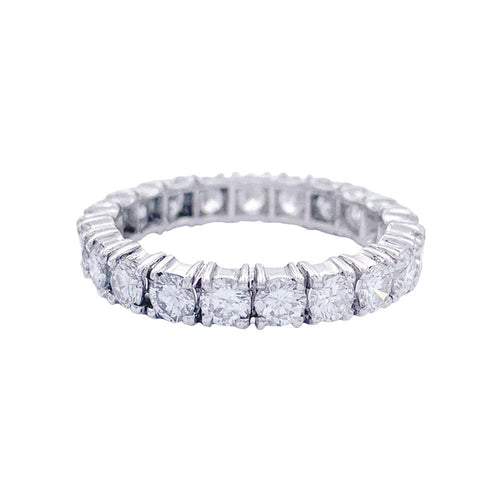 Bague 54 Alliance tour complet or blanc, diamants. 58 Facettes 32467