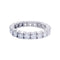 Bague 54 Alliance tour complet or blanc, diamants. 58 Facettes 32467