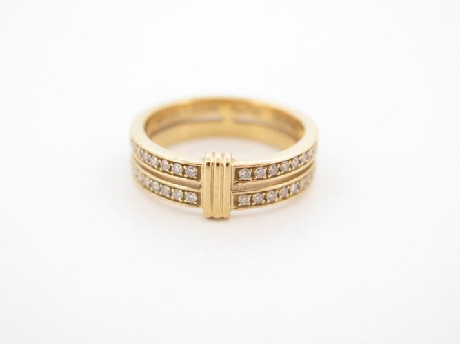 Bague 52 bague alliance MAUBOUSSIN subtile eternite 52 or jaune diamants boite 58 Facettes 254065