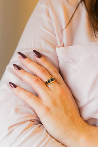 Bague 54 Bague Bandeau Or jaune Saphir 58 Facettes 2622333CN