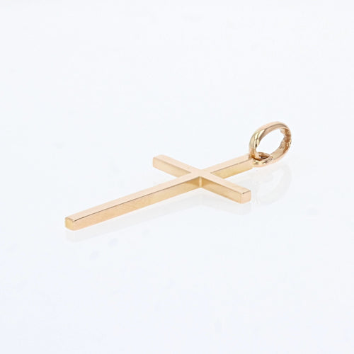 Pendentif Croix en or rose 58 Facettes 22-306B