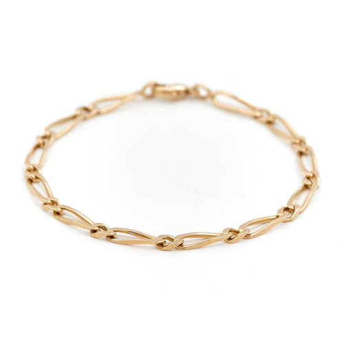 Bracelet Bracelet Maille alternée Or jaune 58 Facettes 1732772CN