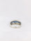 Bague 54.5 Bague jonc Or blanc Diamants Saphirs 58 Facettes J165