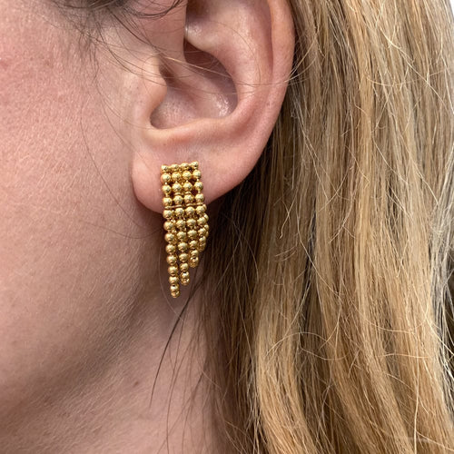 Boucles d'oreilles Boucles d'oreilles Cartier, "Draperie", en or jaune. 58 Facettes 30928