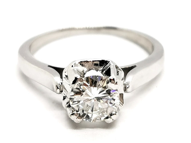 Bague 52.5 Bague Solitaire Platine Diamant 58 Facettes 1747042CN