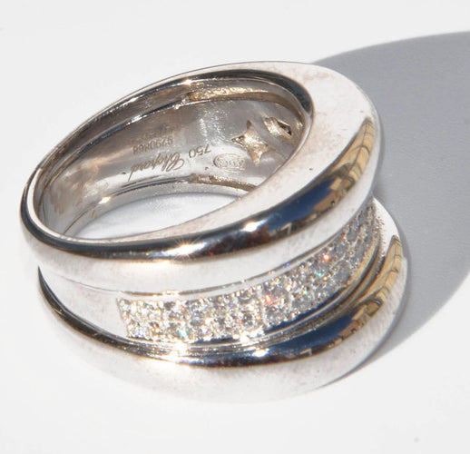 Bague Bague or gris de la maison Chopard modèle Strada 58 Facettes 0