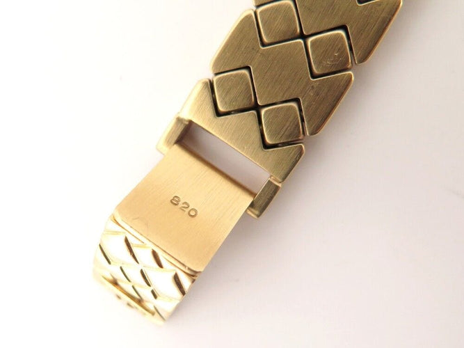 Montre vintage montre baume & mercier carre mv035065 or jaune 18k diamants quartz 58 Facettes 254179