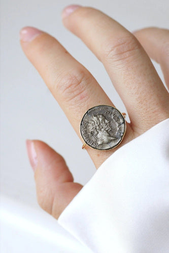 Bague Bague pièce romaine Septime Sévère 58 Facettes
