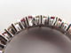 Bague 54 bague alliance 10 diamants et rubis empilable t54 or blanc 18k 58 Facettes 256926