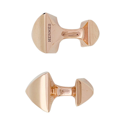 Boutons de manchette Boutons de manchette Hermès, "Clou", or rose. 58 Facettes 31494