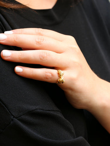 Bague 47 Bague LALAOUNIS tête de béliers Or jaune 58 Facettes 733