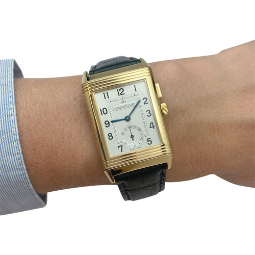 Montre Montre Jaeger Lecoultre, "Reverso Duoface Night & Day", en or jaune. 58 Facettes 31515