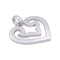 Pendentif Pendentif O.J. Perrin, "Coeur Légende", or blanc, diamants. 58 Facettes 32886