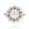 Bague 52 Bague flocon perle et diamants 58 Facettes 22-382