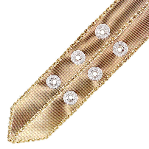 Bracelet Bracelet vintage "Ceinture", or rose et diamants. 58 Facettes 32557