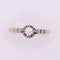 Bague Bague solitaire épaulé de diamants serti sur or jaune et platine 58 Facettes