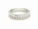 Bague 54 Bague Demie alliance Or blanc Diamant 58 Facettes 578776RV