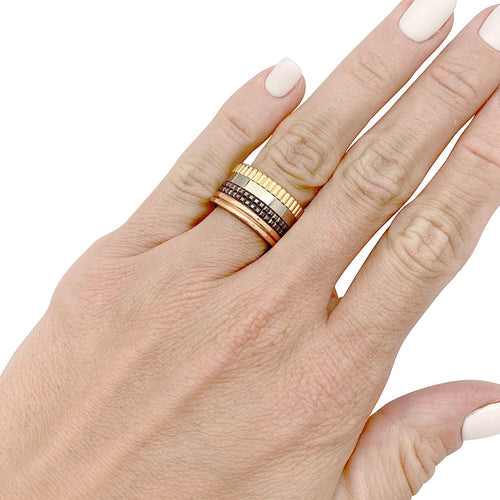Bague 53 Bague Boucheron, "Quatre Classique Large", quatre tons. 58 Facettes 31572