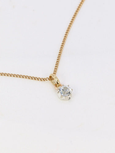 Pendentif Pendentif solitaire pierre du Rhin 58 Facettes 836