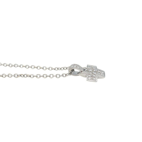 Collier Collier Pomellato, "Croix", or blanc et diamants. 58 Facettes 31733