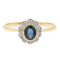 Bague 56 Bague Or jaune Saphir 58 Facettes 578376CD