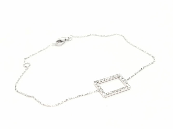 Bracelet Bracelet Graphique Or blanc Diamant 58 Facettes 579216RV