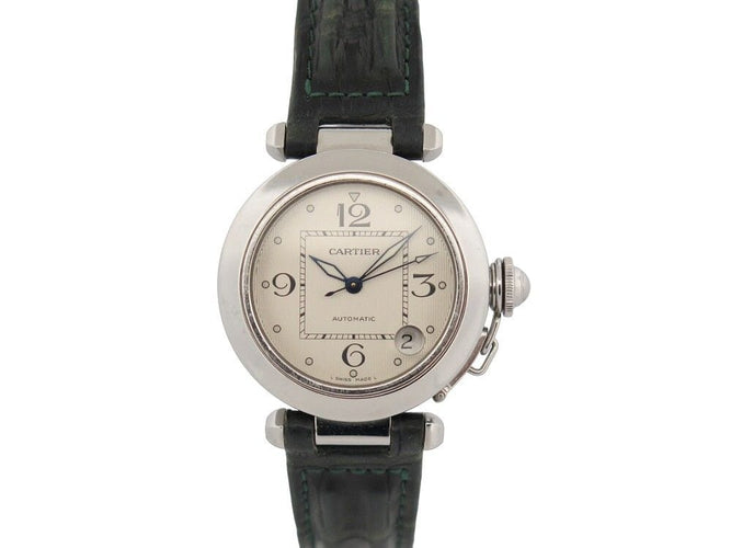 Montre montre CARTIER pasha 35 mm automatique en acier palladie 58 Facettes 257653