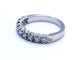 Bague 53 Bague Demie alliance Or blanc Diamant 58 Facettes 578775RV