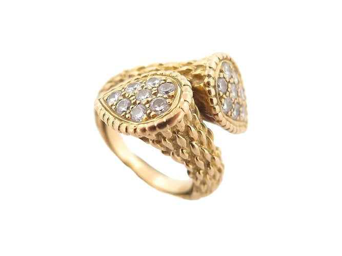 Bague 49 bague BOUCHERON toi et moi serpent boheme 49 en or jaune 18k et diamants 58 Facettes 253430