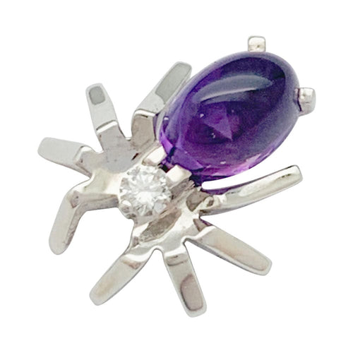 Boucles d'oreilles Boucles d'oreilles Chaumet, "Attrape-moi...si tu m'aimes", or blanc, améthystes. 58 Facettes 31527