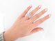 Bague 53 bague en or blanc 18k 129 diamants brillants et baguette 58 Facettes 256093