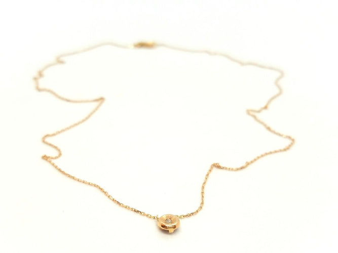 Collier Collier Or rose Diamant 58 Facettes 579063RV