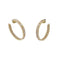 Boucles d'oreilles Créoles en or jaune et diamants. 58 Facettes 32410