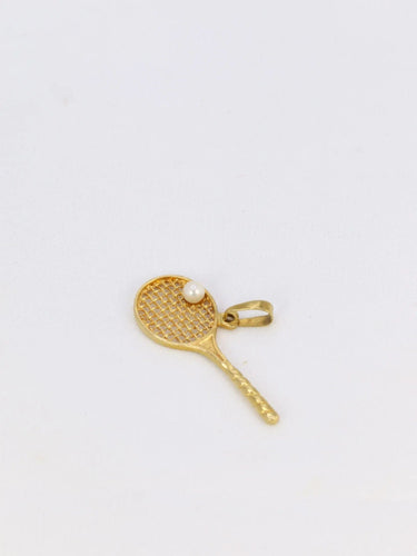 Pendentif Pendentif vintage raquette de tennis perle 58 Facettes 893