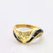 Bague Bague en or jaune diamants et saphirs 58 Facettes 5629