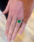 Bague 54 Bague Or jaune Emeraude Diamants 58 Facettes BEM40