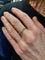Bague 60 Alliance Or blanc Diamants 58 Facettes 077111
