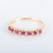 Bague 53 Demi-alliance  rubis 58 Facettes 8392