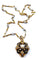 Collier Pendentif sur chaîne émail perles diamants Napoléon III 58 Facettes