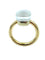 Bague 52 POMELLATO. Collection Nudo, bague or et topaze gelée 58 Facettes