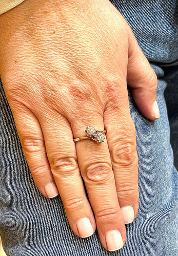 Bague 61 Bague Toi et Moi diamants 58 Facettes
