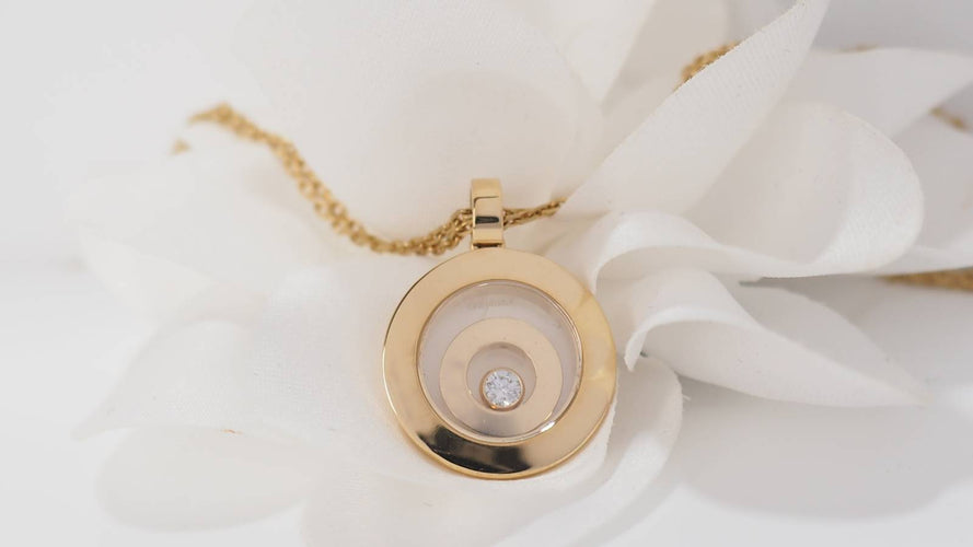 Collier Chopard - collier Happy spirit en or jaune, diamant 58 Facettes 31980