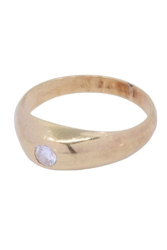 Bague 45 JONC ANGLAIS DIAMANT 58 Facettes 066821