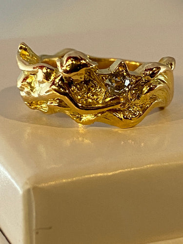 Bague 50 Bague en Or jaune, diamant 58 Facettes
