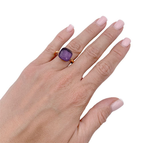 Bague 55 Bague Pomellato, "Nudo Maxi", améthyste. 58 Facettes 32846