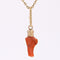 Pendentif Pendentif corail or jaune 58 Facettes 15-220
